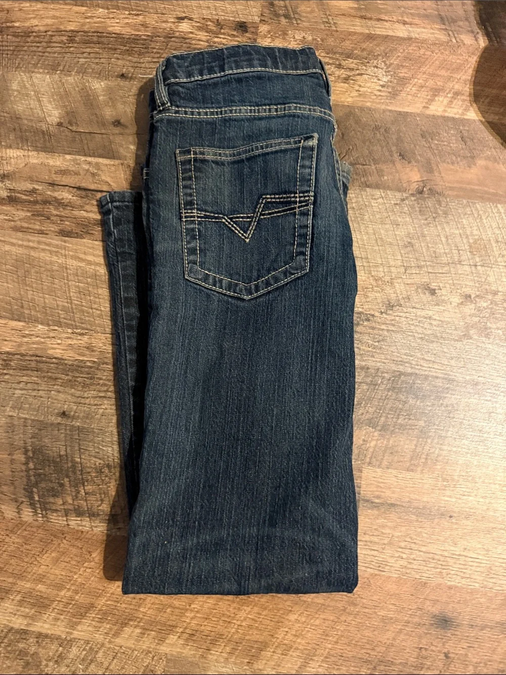 Kids Dark Blue Denim Jeans - Classic Stretch Fit